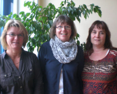 Frau Rohr, Frau Sauerwein, Frau Baumann (v.l) 